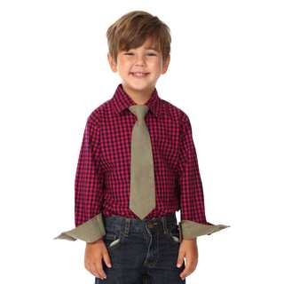 Future Trillionaire Boys Fuchsia Cotton Shirt and Tie Set