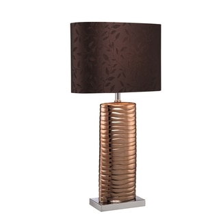 Lite Source Fantino 1-light Table Lamp Copper with Chrome