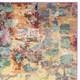 Safavieh Monaco Abstract Watercolor Pink/ Multi Distressed Rug (9' x 12') - Thumbnail 7