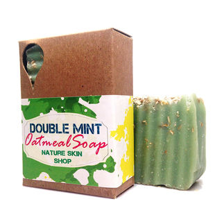Double Mint Oatmeal Natural Soap