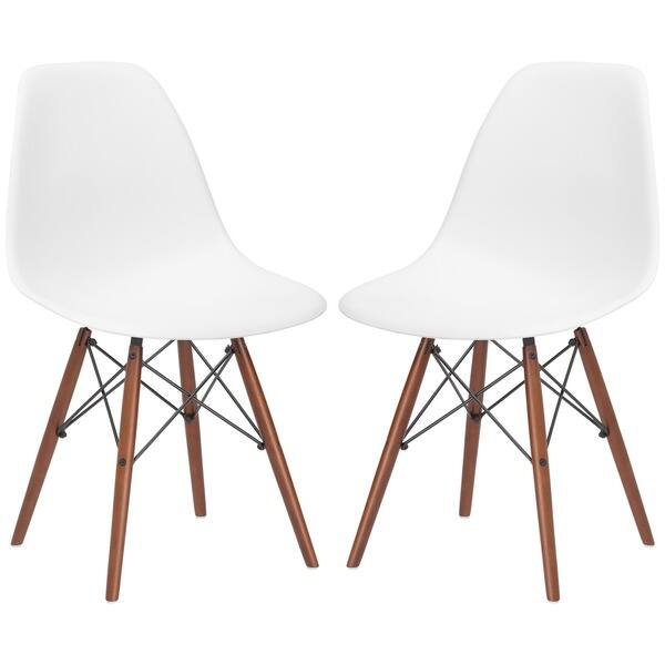 Edgemod Vortex Dining Side Chair in Walnut Legs (Set of 2)