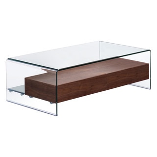 Shaman Mid-century Style Tempered Glass Table