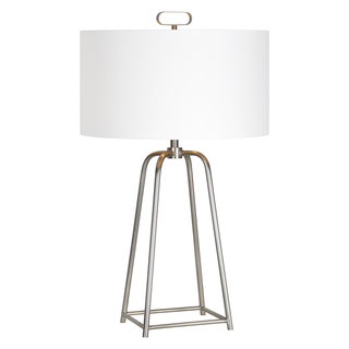 Ren Wil Bodice Single-light Satin Nickel Table Lamp