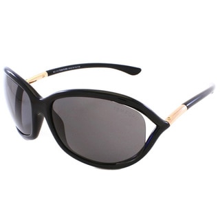 Tom Ford Women's 'TF8 Jennifer 01D' Shiny Black Polarized Sunglasses