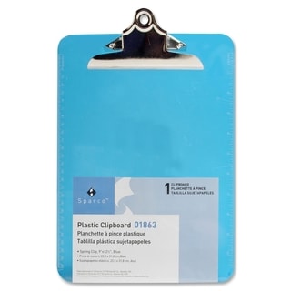 Sparco Blue Plastic Clipboards