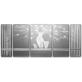 Plant by the Window' 5-piece Metal Wall Art
