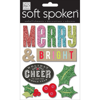 Soft Spoken Themed Embellishments-Merry & Bright