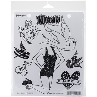Dyan Reaveley's Dylusions Cling Stamp Collections 8.5"X7"-Jay's Jollies