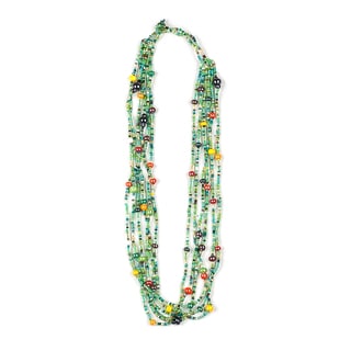 Hand-beaded Carnival Beads Necklace (Guatemala)