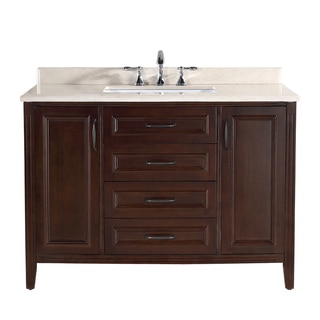 OVE Decors Daniel 48-inch Single Sink Bathroom Vanity with Granite Vanity Top