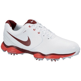 Nike Men's Lunar Control II White/ Team Red/ Challenge Red Golf Shoes