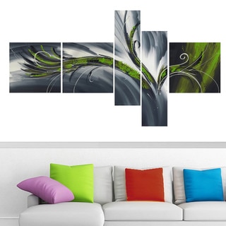 Abstract Thought' 5-piece Gallery-wrapped Canvas Print Art
