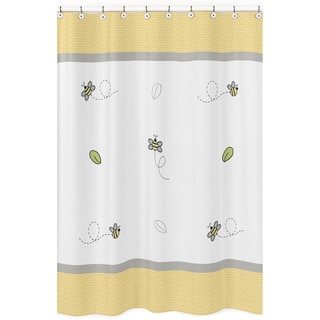 Sweet Jojo Honey Bumble Bee Shower Curtain