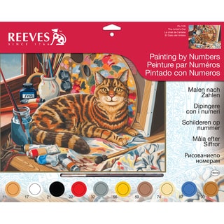 Paint By Number Kit 12"X16"-Resting Cat