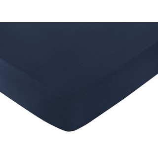 Sweet Jojo Designs Ocean Navy Blue Fitted Crib Sheet