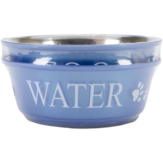 Food & Water Set Medium 1qt-Blue