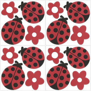Ladybugs and Flower Wall Decals