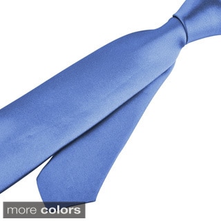 Zodaca Colorful Men Polyester Silk Thin Slim Necktie