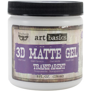 Art Basics 3D Matte Gel 8oz-Transparent