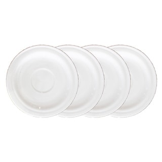BergHOFF Hotel Line White 5-inch Saucers (Set of 4)