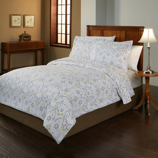 200 GSM Superior Flannel Print Floral Duvet Cover Set