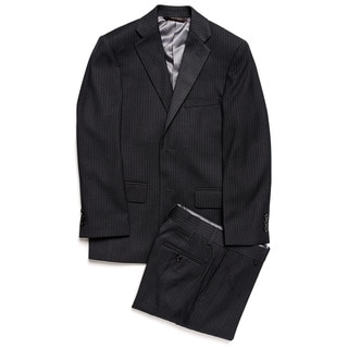 Caravelli Junior Boys' Grey Pinstripe 2-piece Suit