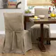 Tailored Solutions Relaxed Fit Smooth Suede Tall Dining Chair Slipcover (Set of 2) - Thumbnail 4