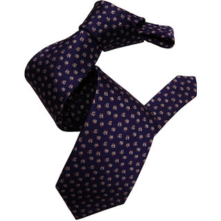 Dmitry Men's Purple Patterned Italian Silk Tie