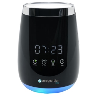 PureGuardian SPA260 Deluxe Ultrasonic Aromatherapy Oil Diffuser with Touch Controls and Alarm Clock