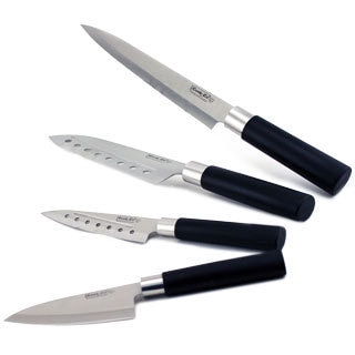 Cook & Co. 4-piece Knife Set with Ergonomic Handles