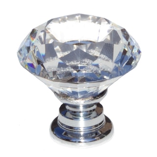 GlideRite 1.125-inch Clear K9 Crystal Diamond Shape Cabinet Knobs (Pack of 25)