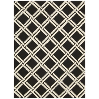 Rug Squared Laredo Black/ White Rug (8' x 11')