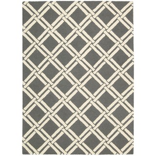 Rug Squared Laredo Grey/ Ivory Rug (2'3 x 7'6)