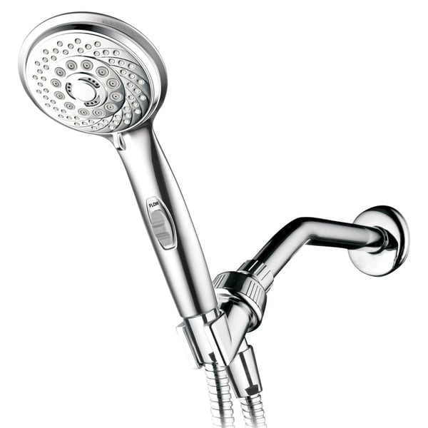 HotelSpa Chrome 7 Setting Hand Shower with Pause Switch - 4 inches