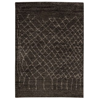 Rug Squared Pueblo Charcoal Abstract Area Rug (8' x 10')