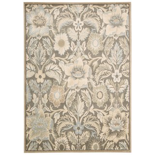 Rug Squared Springfield Grey Floral Area Rug (2'2 x 7'6)