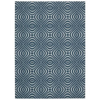Rug Squared Milford Cadet Blue Graphic Area Rug (2'6 x 4')