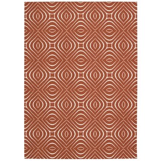 Rug Squared Milford Paprika Graphic Area Rug (8' x 10')