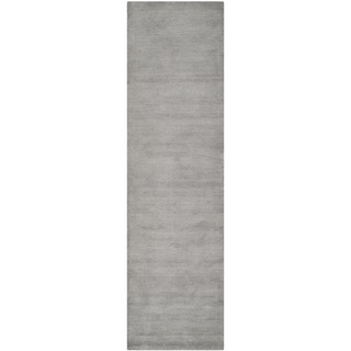 Safavieh Handmade Himalaya Solid Grey Wool Runner Rug (2'3 x 18')