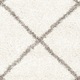 Safavieh Hudson Diamond Shag Ivory/ Grey Rug (8' x 10') - Thumbnail 7