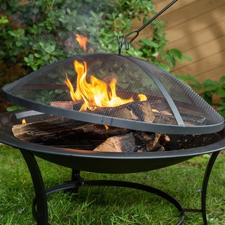 Outdoor 30-inch Steel Fire Pit