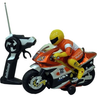 DimpleChild Radio Control Motorcycle with Lights and Sounds