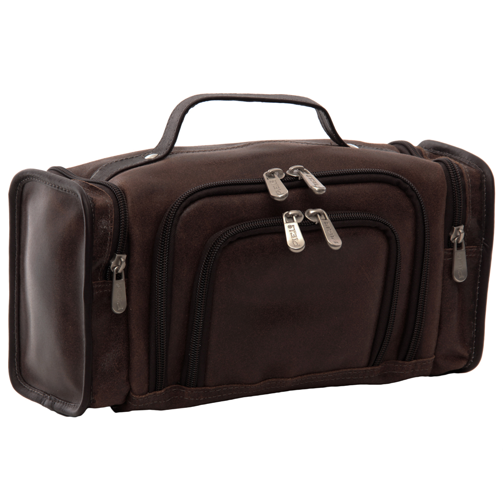 Piel Leather Multi-Compartment Toiletry Kit