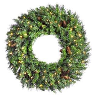 36-inch Cheyenne Wreath 20 Cones, 340 Tips