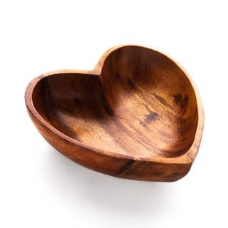 Handcrafted Sustainably Harvested Acacia Wood Heart Shaped Bowl (Philippines)