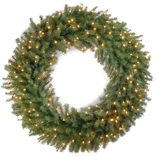 48-inch Norwood Fir Wreath with 200 Clear Lights