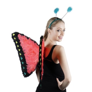 Saturn Black/ Coral Butterfly Wings