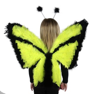 Day-Glow Butterfly Feather Wings