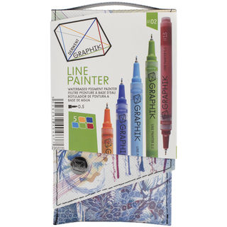 Graphik Line Painter Set 5/Pkg-Palette #2