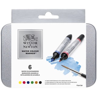 Winsor & Newton Watercolor Marker Set 6/Pkg